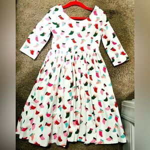 Girls Ollie J size 7 Christmas dress.